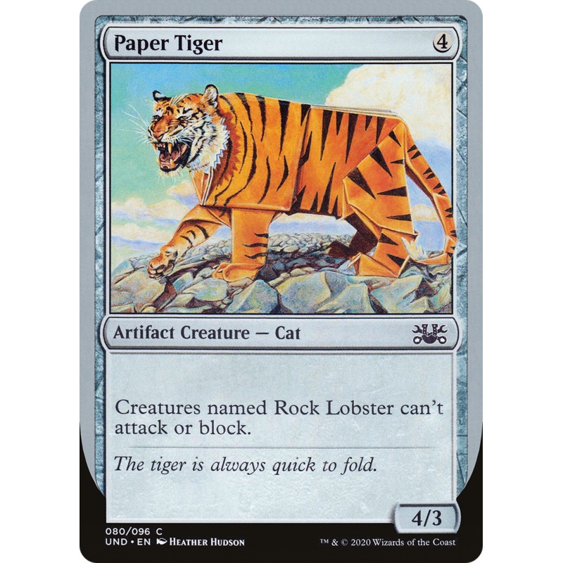 Paper Tiger (UND-080) - Unsanctioned