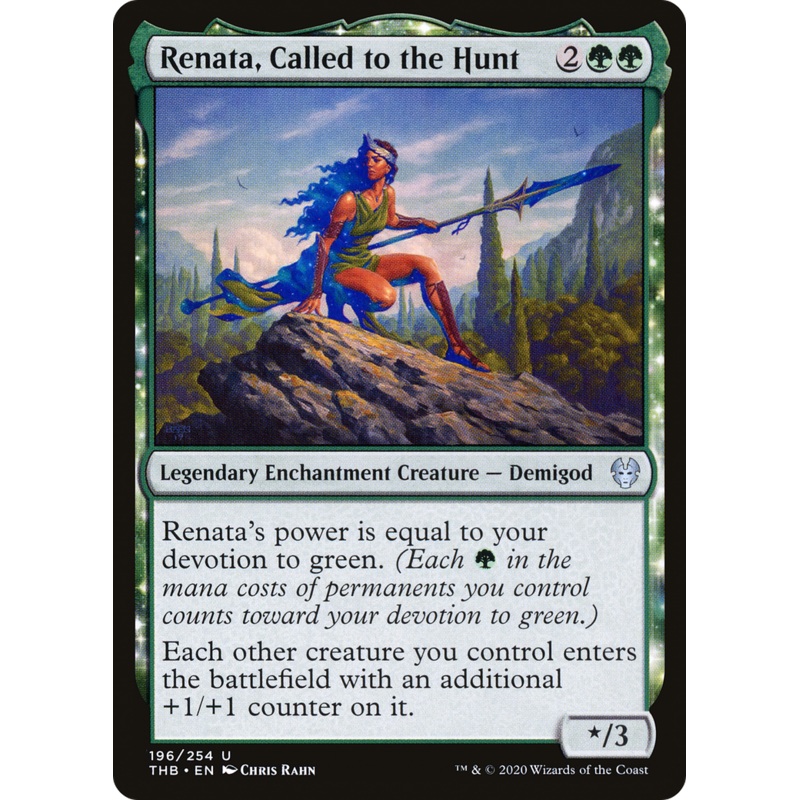 Renata, Called to the Hunt (THB-196) - Theros Beyond Death: (enchantment) Foil