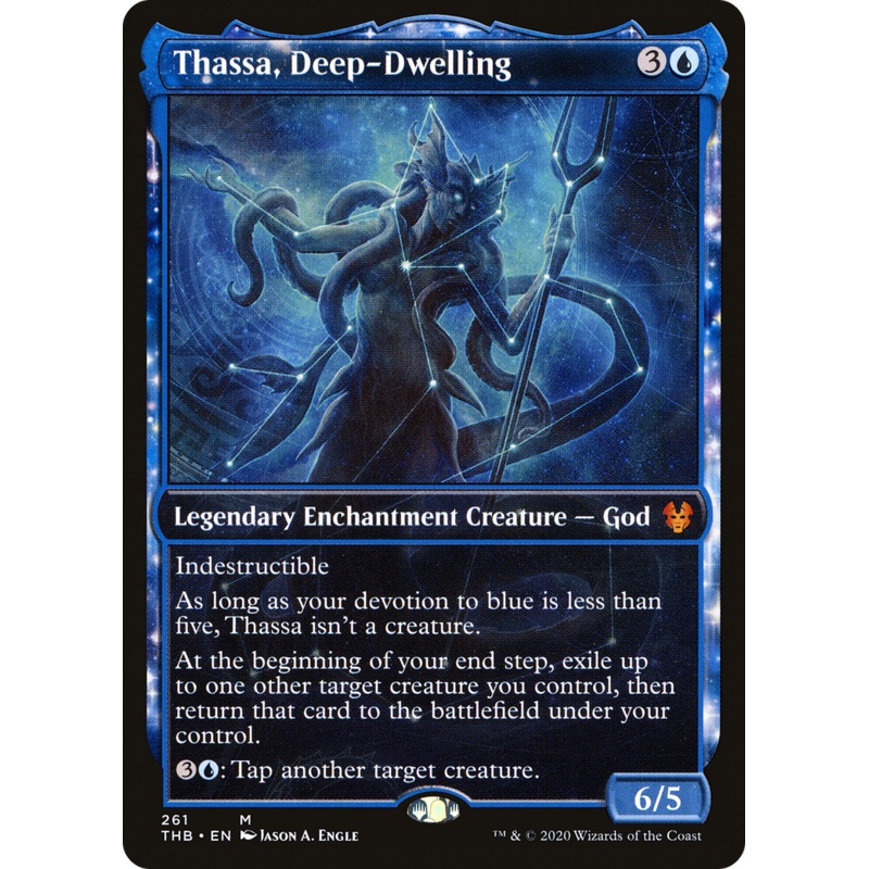 Thassa, Deep-Dwelling (THB-261) - Theros Beyond Death: (enchantment, Showcase) Foil