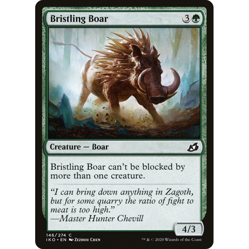 Bristling Boar (IKO-146) - Ikoria: Lair of Behemoths Foil