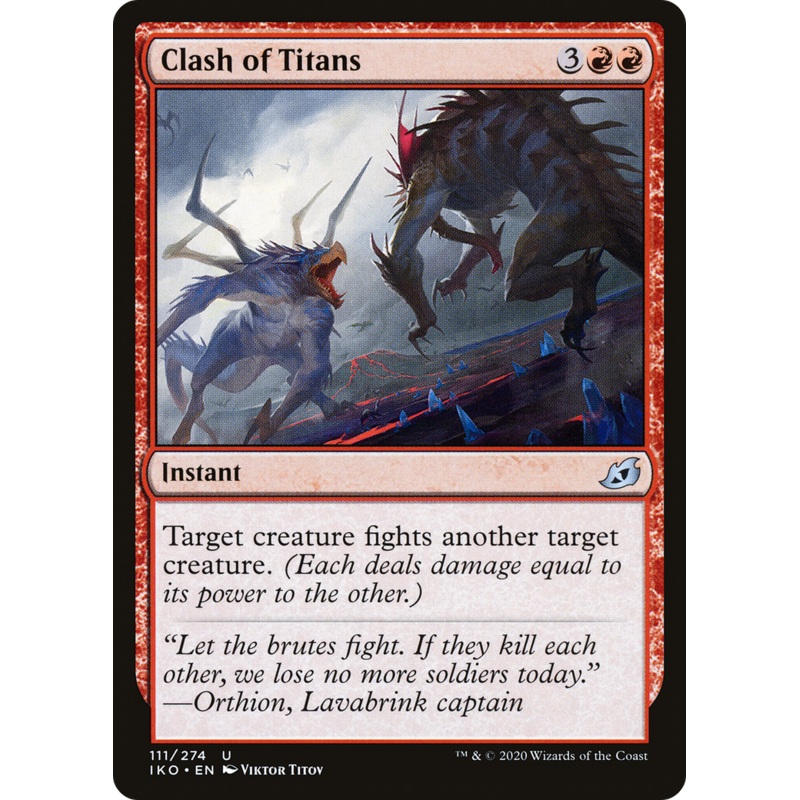 Clash of Titans (IKO-111) - Ikoria: Lair of Behemoths Foil