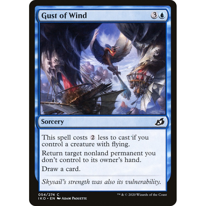 Gust of Wind (IKO-054) - Ikoria: Lair of Behemoths Foil