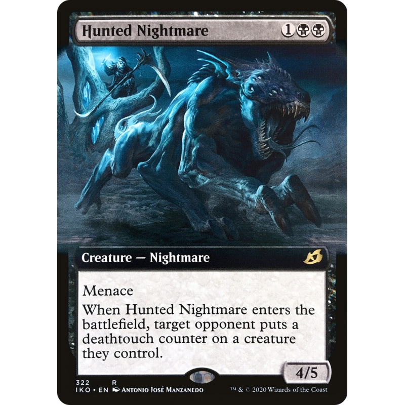 Hunted Nightmare (IKO-322) - Ikoria: Lair of Behemoths: (Extended Art) Foil