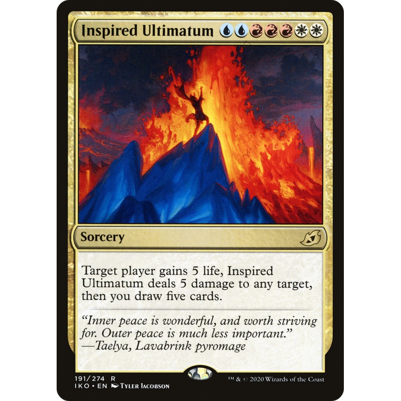 Inspired Ultimatum (IKO-191) - Ikoria: Lair of Behemoths Foil