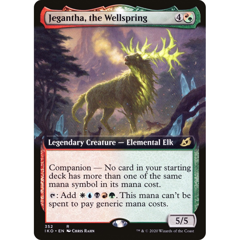 Jegantha, the Wellspring (IKO-352) - Ikoria: Lair of Behemoths: (companion, Extended Art) Foil