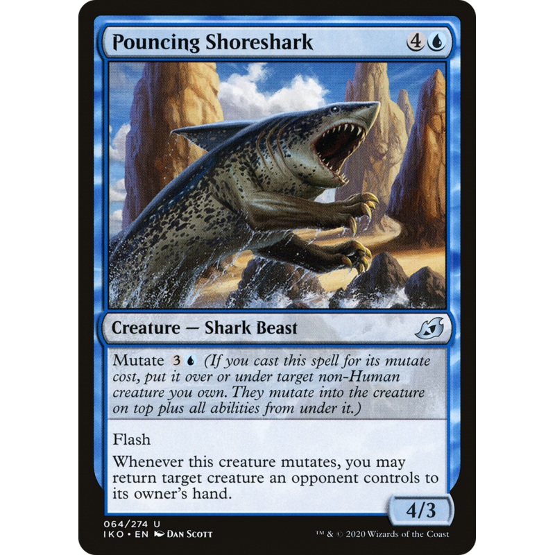 Pouncing Shoreshark (IKO-064) - Ikoria: Lair of Behemoths