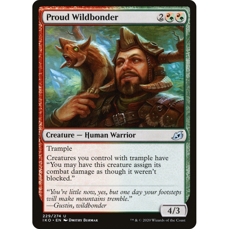 Proud Wildbonder (IKO-229) - Ikoria: Lair of Behemoths