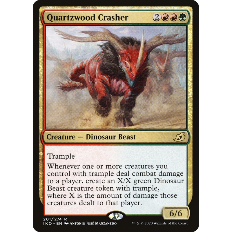 Quartzwood Crasher (IKO-201) - Ikoria: Lair of Behemoths Foil
