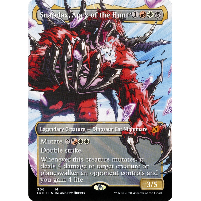 Snapdax, Apex of the Hunt (IKO-306) - Ikoria: Lair of Behemoths: (Showcase) (Borderless)