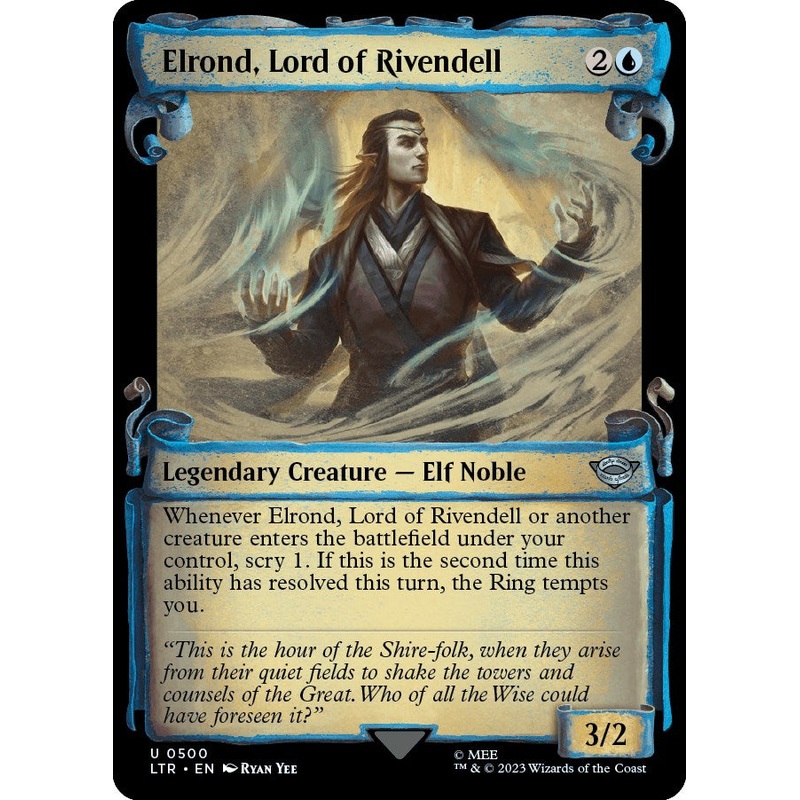 Elrond, Lord of Rivendell (Showcase Scrolls) [LTR - 500]