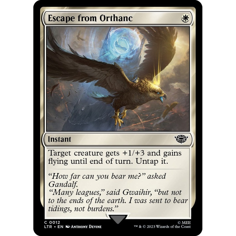 Escape from Orthanc [LTR - 12]