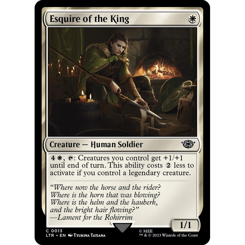 Esquire of the King [LTR - 13]