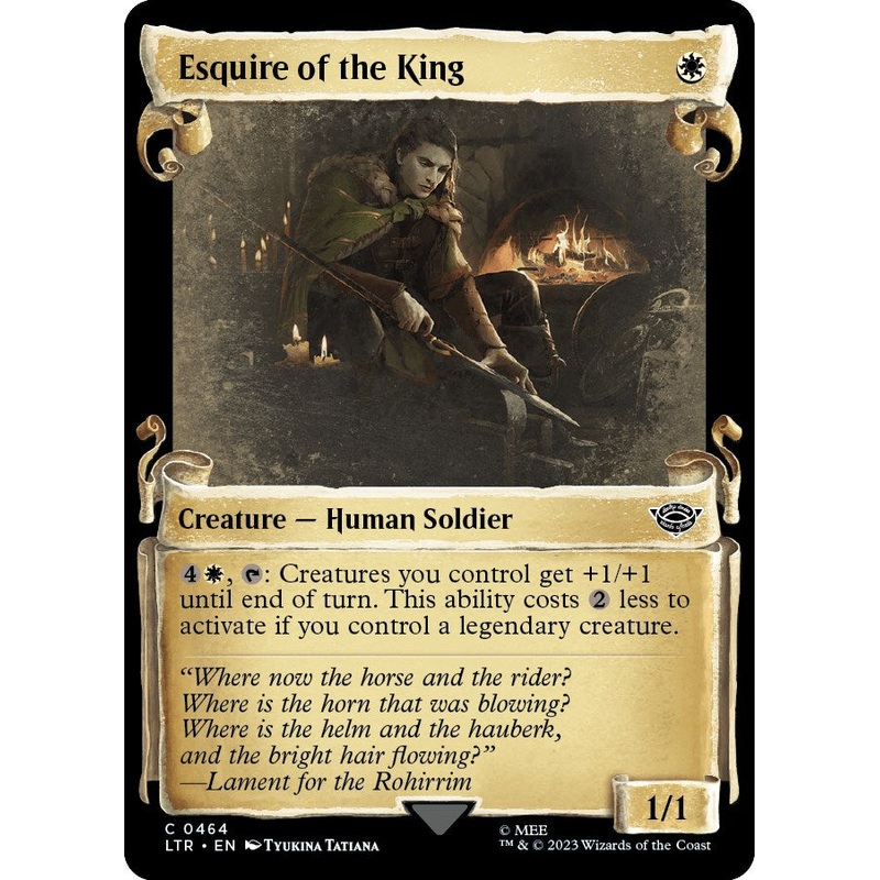 Esquire of the King (Showcase Scrolls) [LTR - 464]