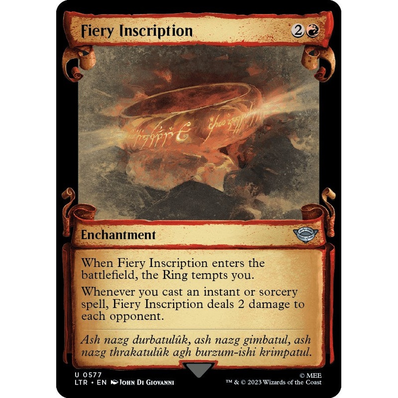 Fiery Inscription (Showcase Scrolls) [LTR - 577]