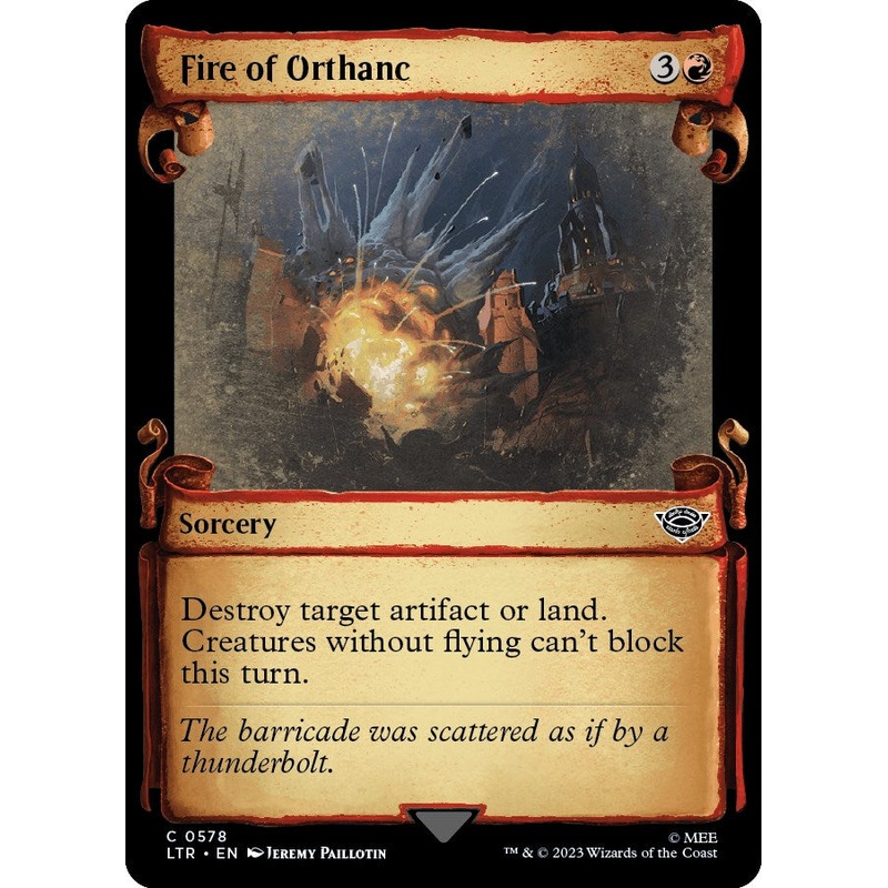 Fire of Orthanc (Showcase Scrolls) [LTR - 578]