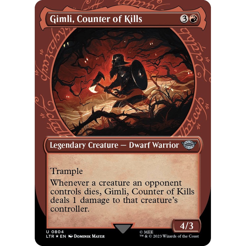 Gimli, Counter of Kills (Showcase) (Surge Foil) [LTR - 804]