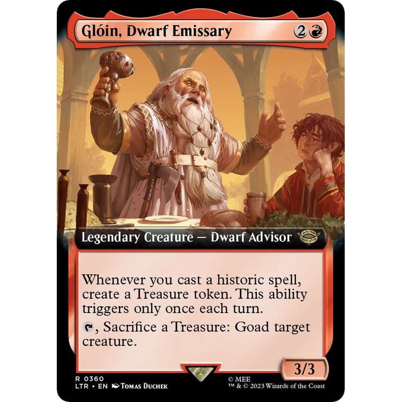 Gloin, Dwarf Emissary (Extended Art) [LTR - 360]