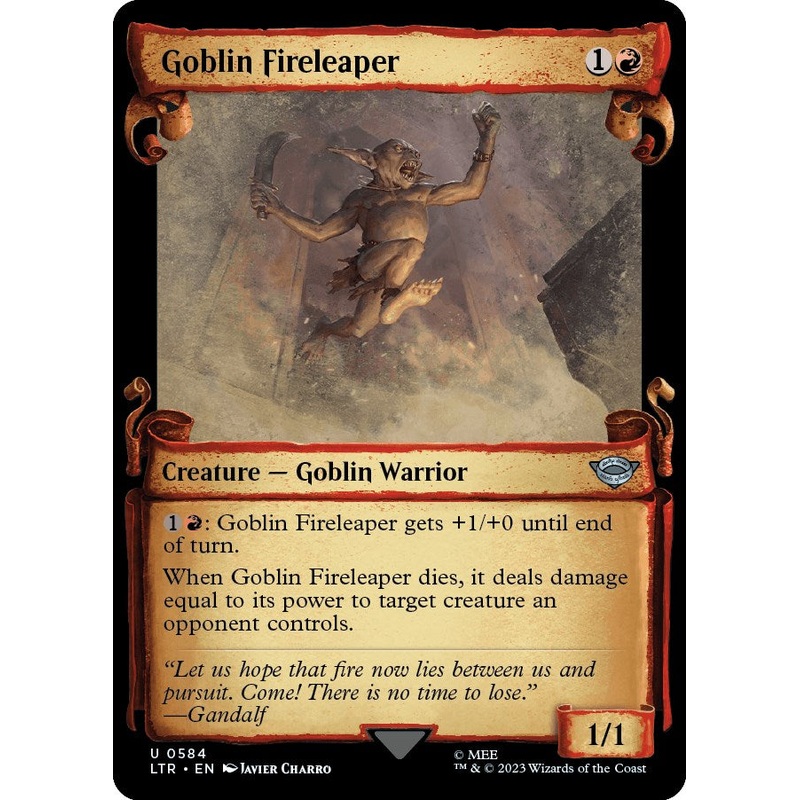 Goblin Fireleaper (Showcase Scrolls) [LTR - 584]
