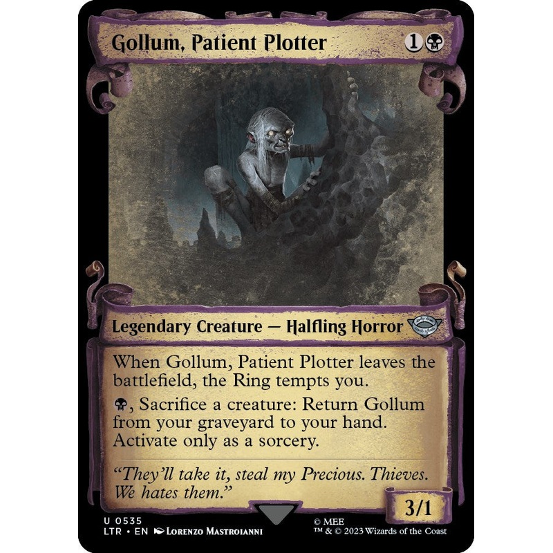 Gollum, Patient Plotter (Showcase Scrolls) [LTR - 535]