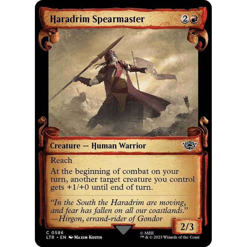 Haradrim Spearmaster (Showcase Scrolls) [LTR - 586]