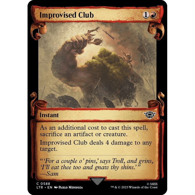 Improvised Club (Showcase Scrolls) [LTR - 588]