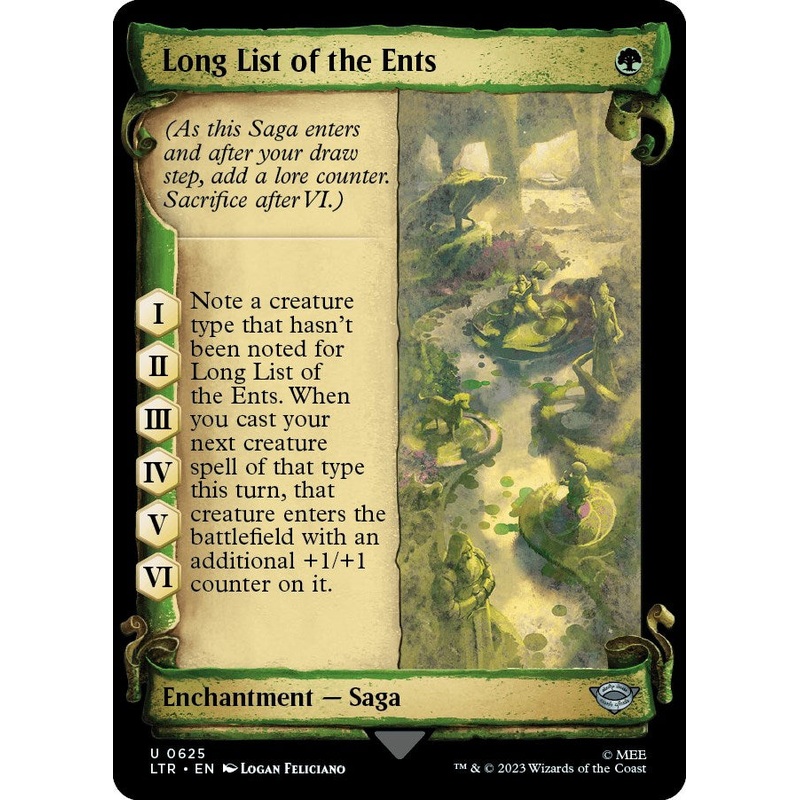 Long List of the Ents (Showcase Scrolls) [LTR - 625]