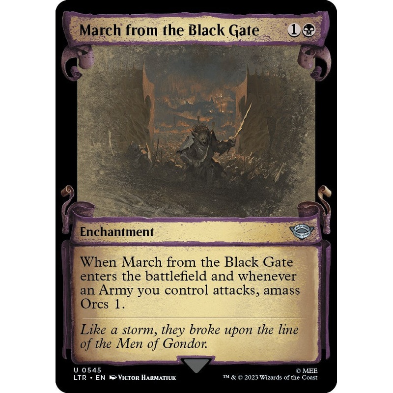 March from the Black Gate (Showcase Scrolls) [LTR - 545]
