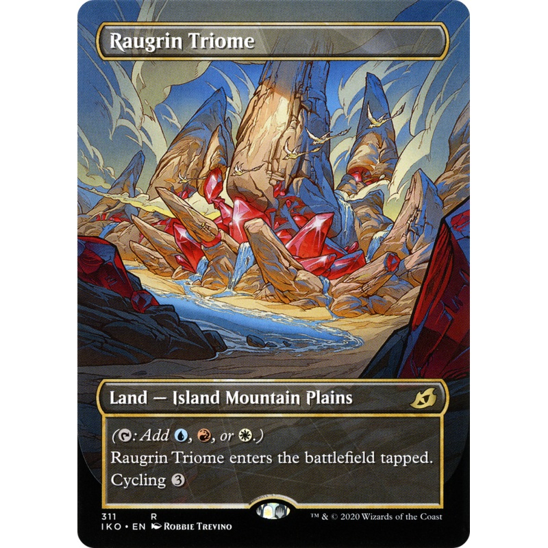 Raugrin Triome (IKO-311) - Ikoria: Lair of Behemoths: (Showcase) (Borderless) Foil