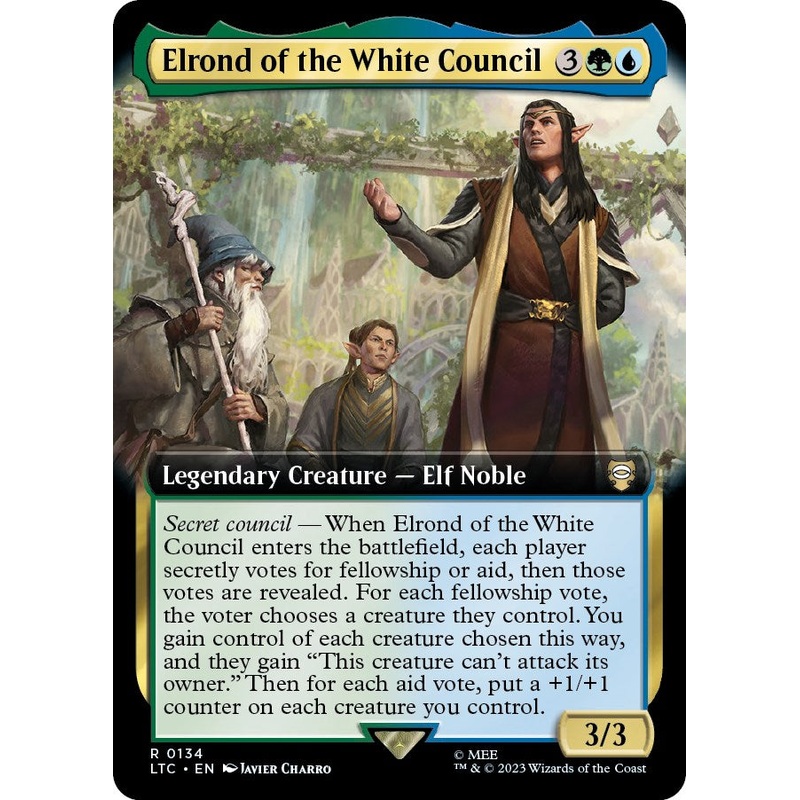 Elrond of the White Council (Extended Art) [LTC - 134]