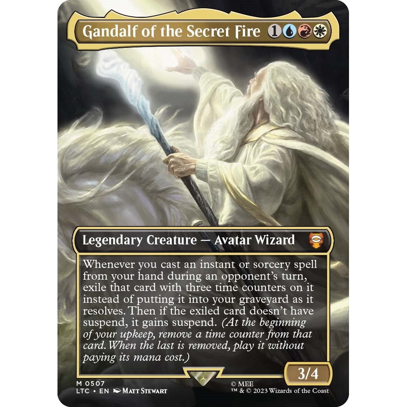 Gandalf of the Secret Fire (Borderless) [LTC - 507]
