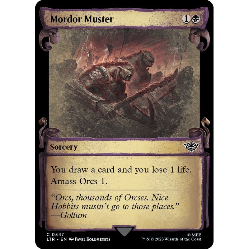 Mordor Muster (Showcase Scrolls) [LTR - 547]