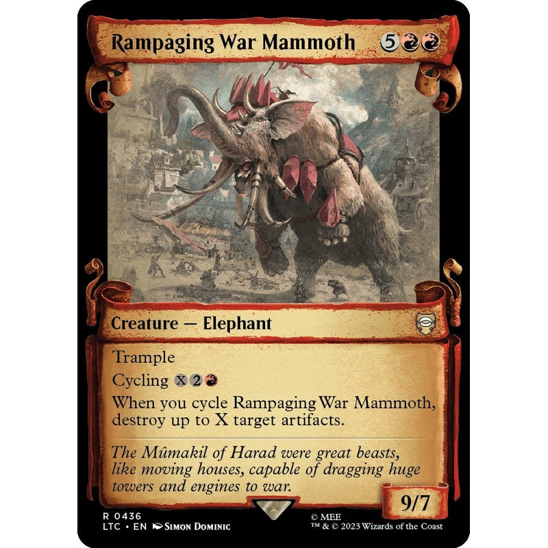 Rampaging War Mammoth (Showcase Scrolls) [LTC - 436]