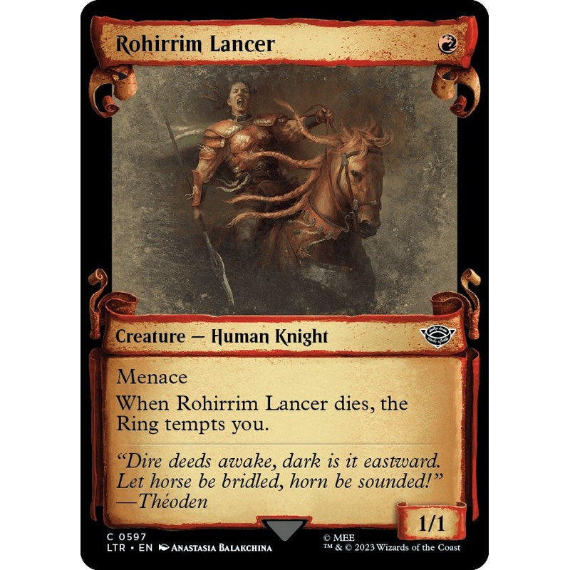Rohirrim Lancer (Showcase Scrolls) [LTR - 597]