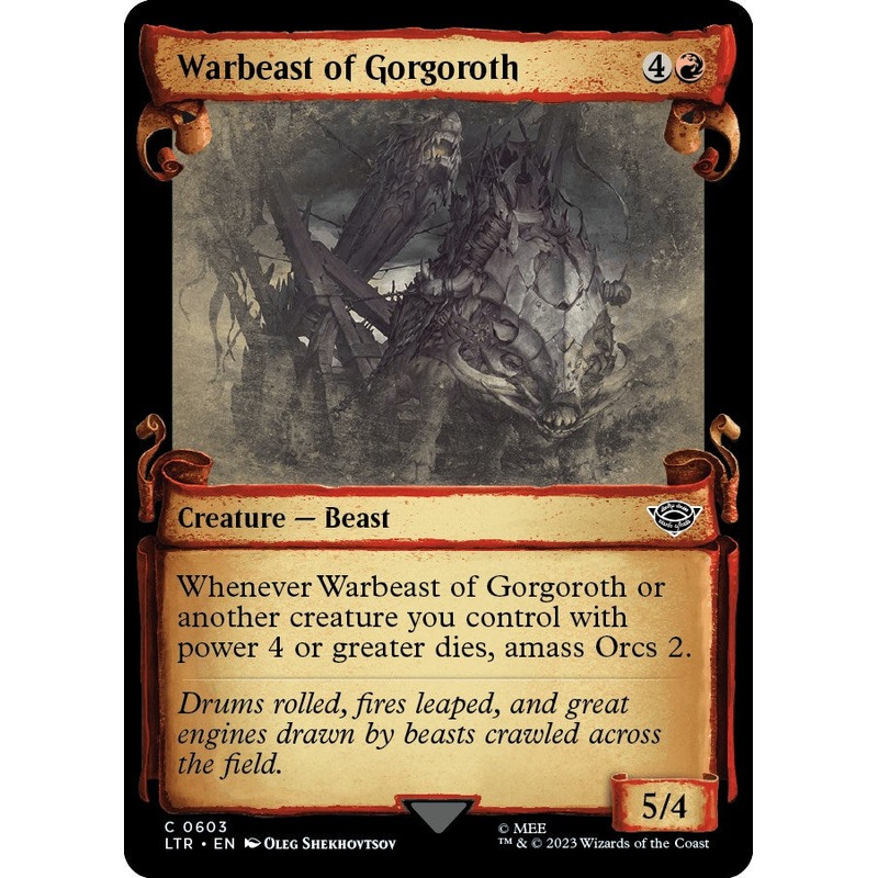 Warbeast of Gorgoroth (Showcase Scrolls) [LTR - 603]
