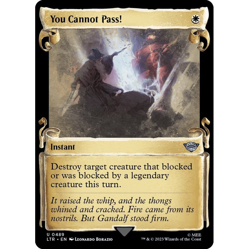 You Cannot Pass! (Showcase Scrolls) [LTR - 489]