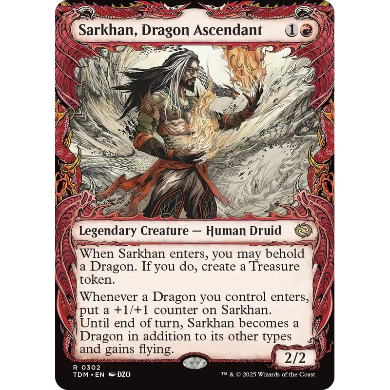 Sarkhan, Dragon Ascendant (0302) (Showcase) [TDM - 302]