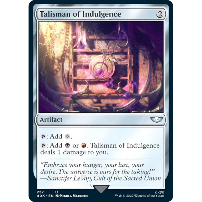 Talisman of Indulgence [40K - 257]