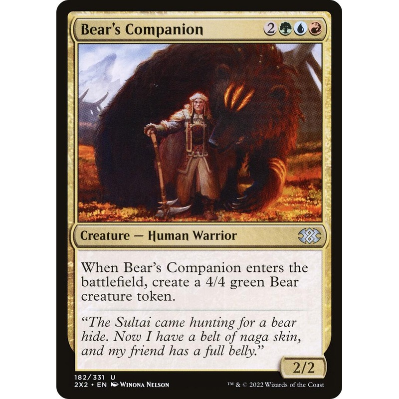 Bear's Companion [2X2 - 182]