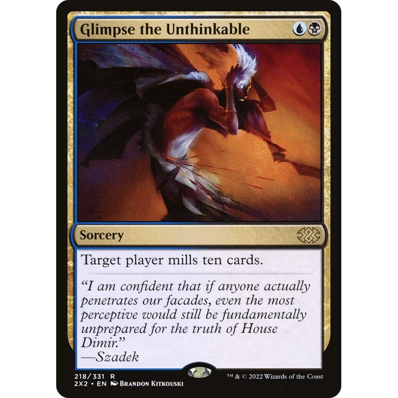 Glimpse the Unthinkable [2X2 - 218]