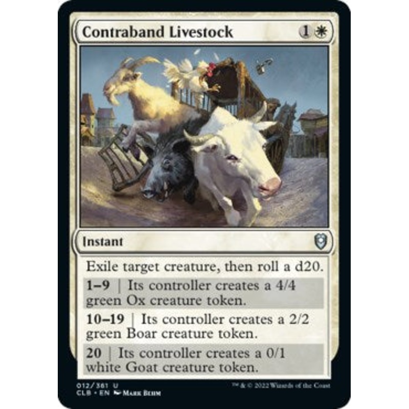 Contraband Livestock [CLB - 12]