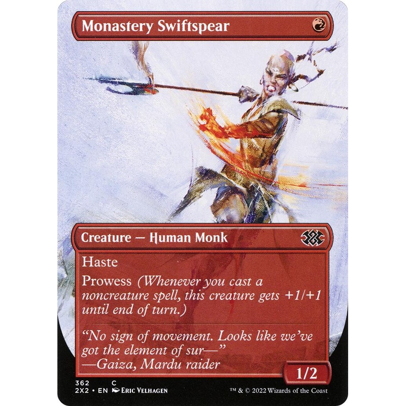 Monastery Swiftspear (Borderless) [2X2 - 362]