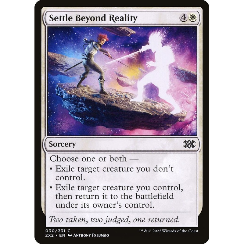 Settle Beyond Reality [2X2 - 30]