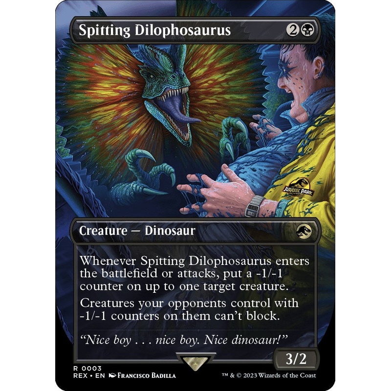 Spitting Dilophosaurus (Borderless) [REX - 3]