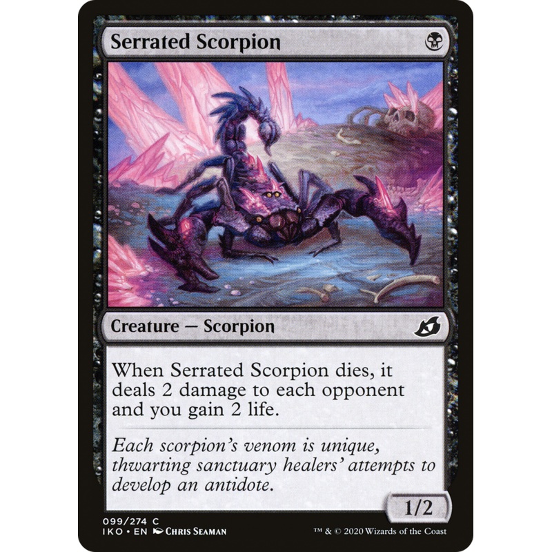 Serrated Scorpion (IKO-099) - Ikoria: Lair of Behemoths Foil