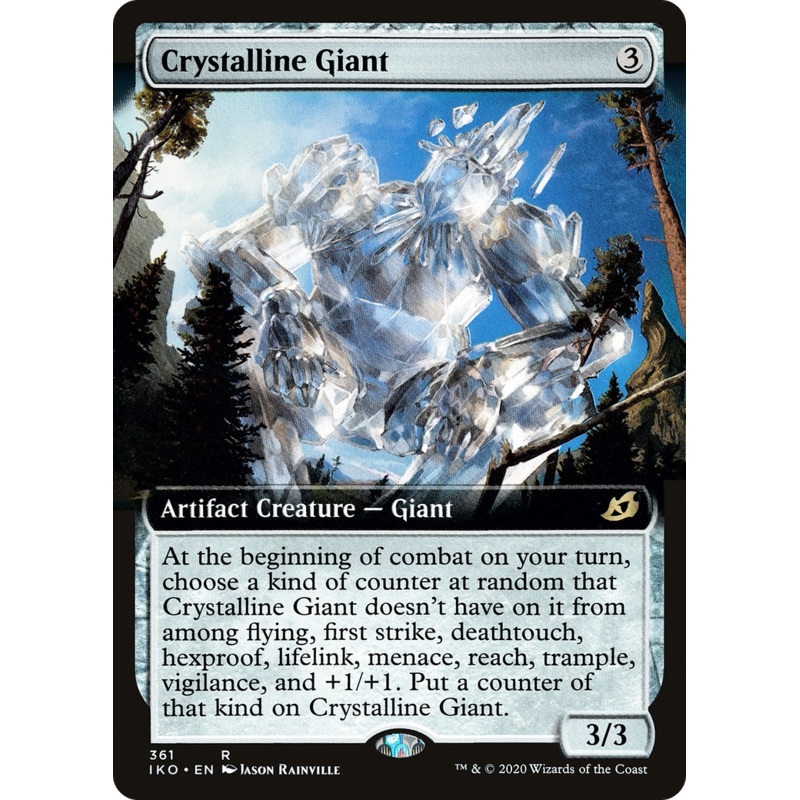 Crystalline Giant (IKO-361) - Ikoria: Lair of Behemoths: (Extended Art) Foil