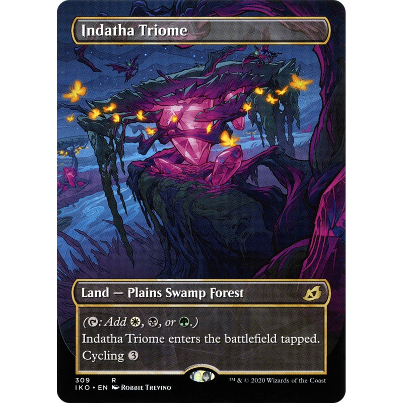 Indatha Triome (IKO-309) - Ikoria: Lair of Behemoths: (Showcase) (Borderless) Foil