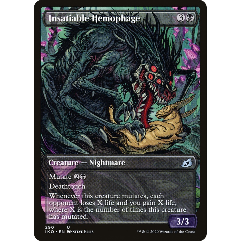 Insatiable Hemophage (IKO-290) - Ikoria: Lair of Behemoths: (Showcase)