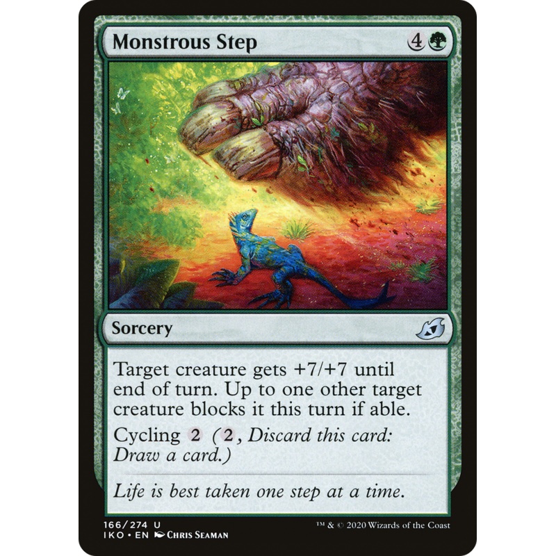 Monstrous Step (IKO-166) - Ikoria: Lair of Behemoths