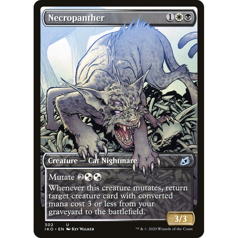 Necropanther (IKO-302) - Ikoria: Lair of Behemoths: (Showcase) Foil