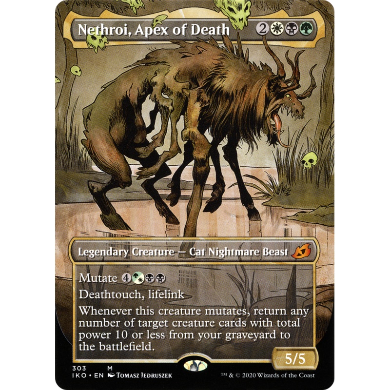 Nethroi, Apex of Death (IKO-303) - Ikoria: Lair of Behemoths: (Showcase) (Borderless) Foil
